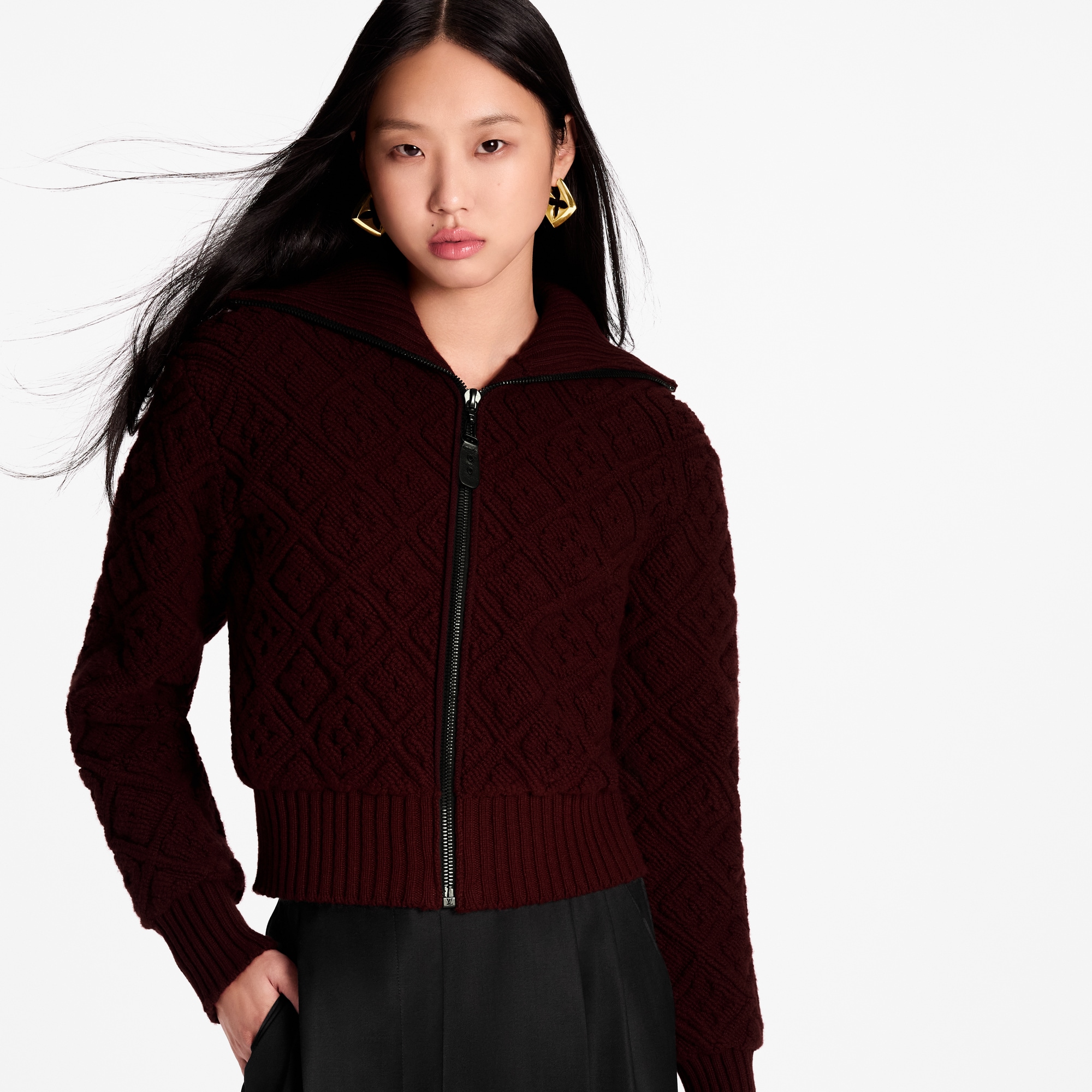  Ready-to-Wear Coats and Jackets Monogram Flower Toweling Zip-Up Jacket | Louis Vuitton ® (Product zoom)