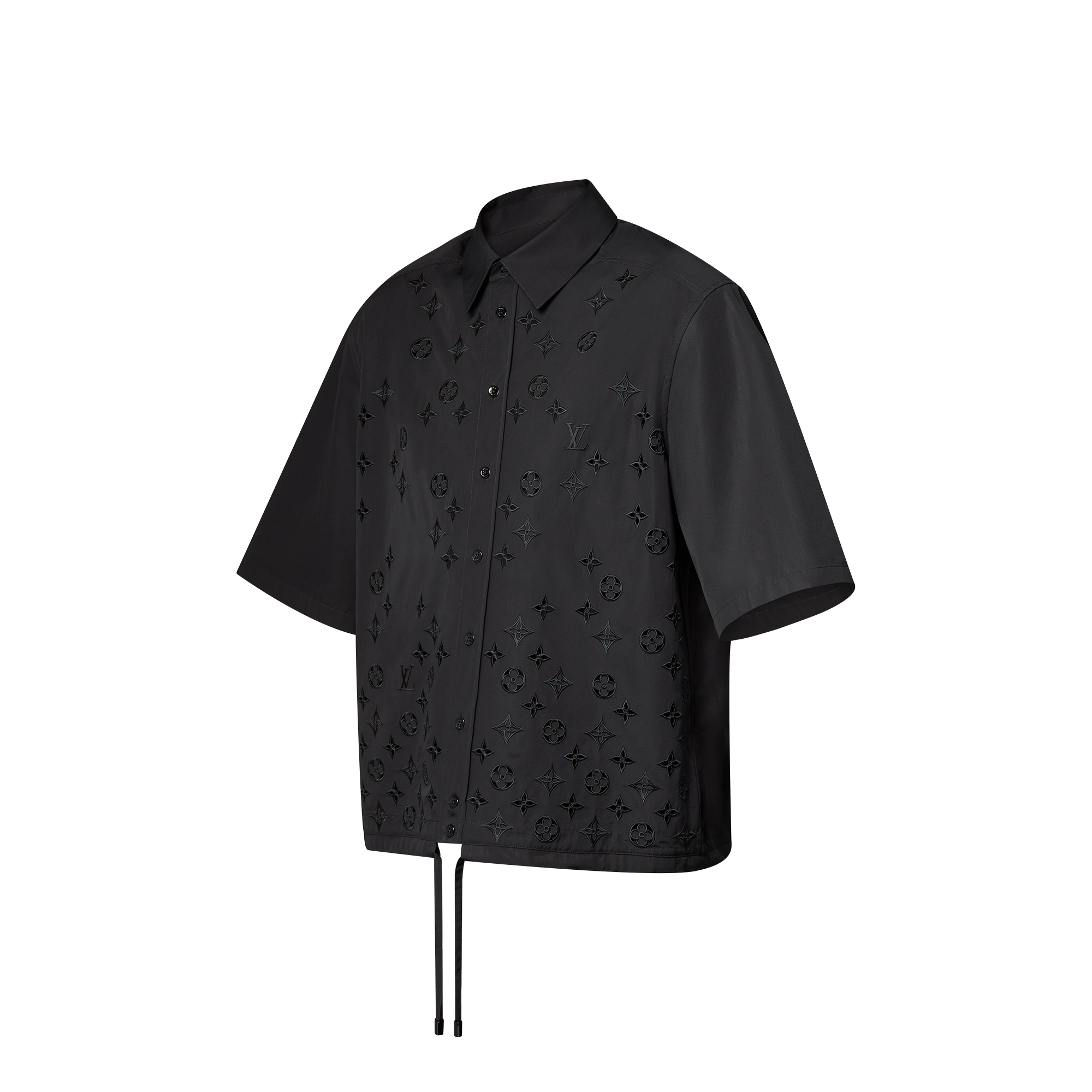  Ready-to-Wear Shirts Monogram Flowers Embroidered Short-Sleeved Shirt | Louis Vuitton ® (Product zoom)