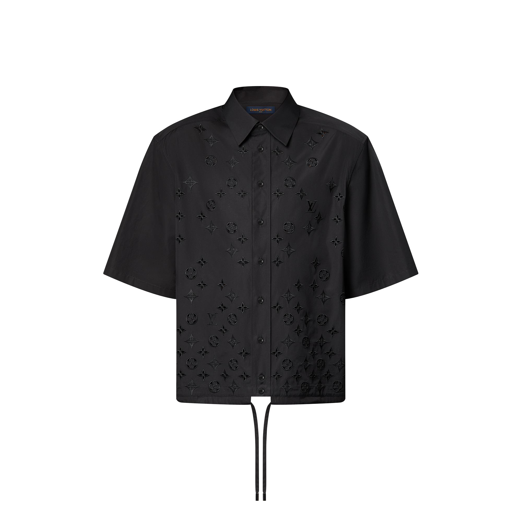 Ready-to-Wear Shirts Monogram Flowers Embroidered Short-Sleeved Shirt | Louis Vuitton ® (Product zoom)