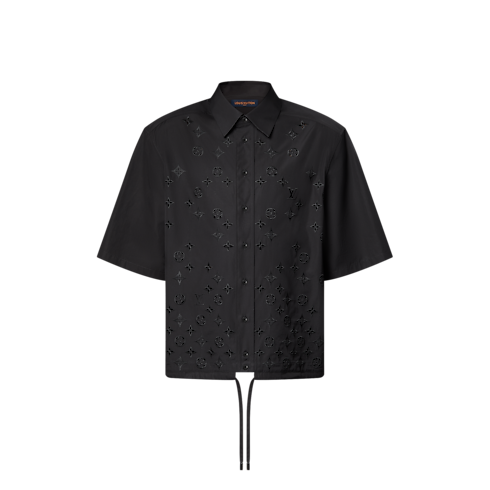 Ready-to-Wear Shirts Monogram Flowers Embroidered Short-Sleeved Shirt | Louis Vuitton ® (Product zoom)