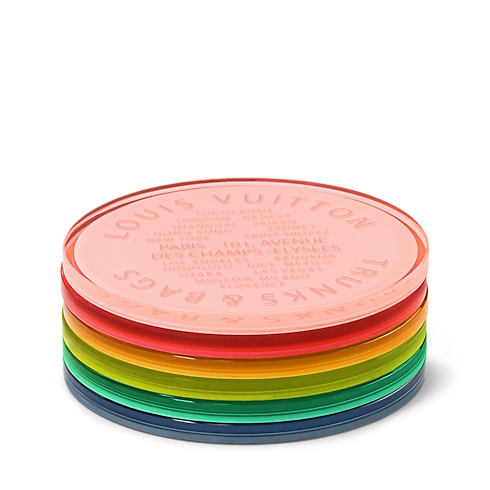 Monogram Sports and Lifestyle Lifestyle and Vivienne Dolls Monogram Fluo Coasters | Louis Vuitton ® (Product zoom)