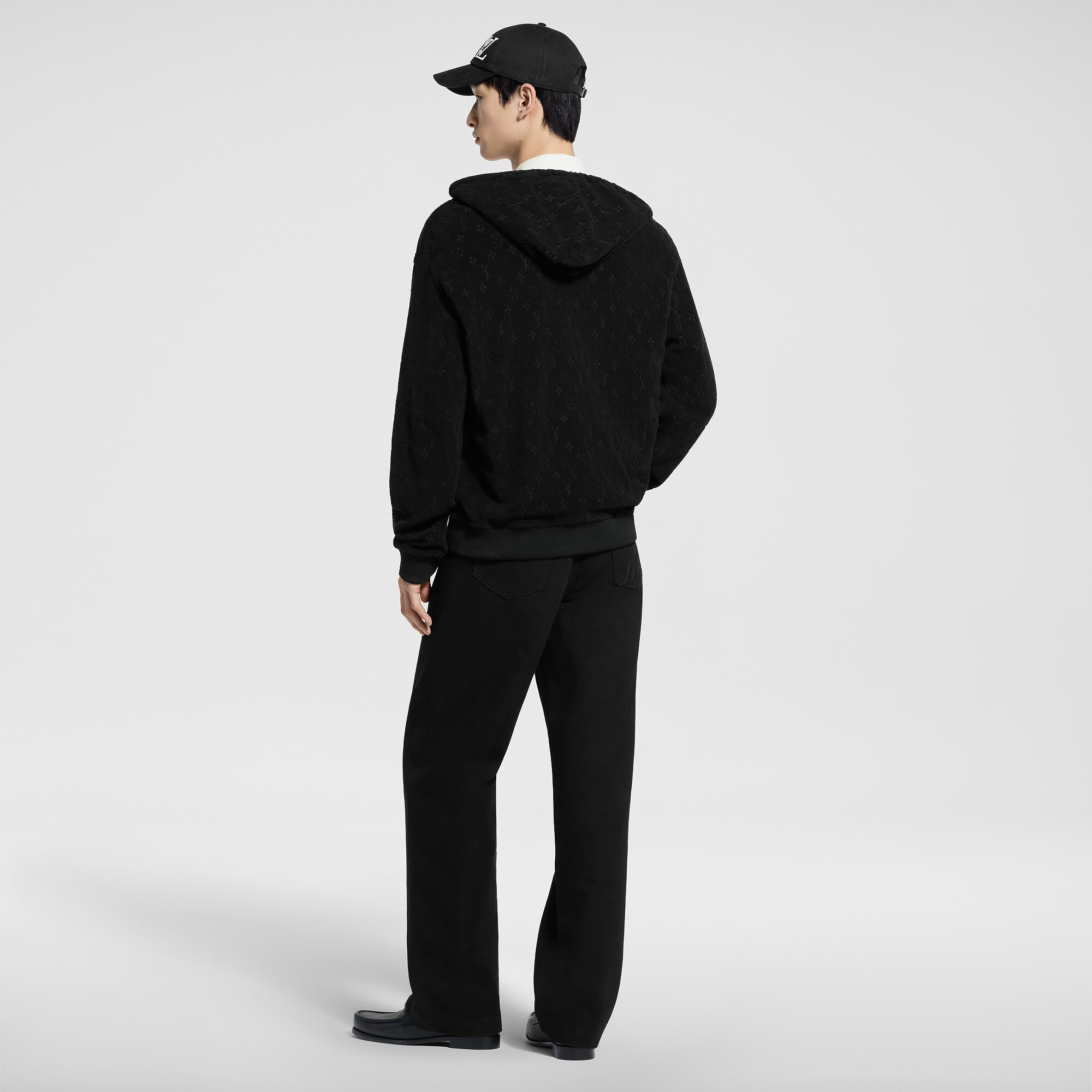 Monogram French Terry Zip-Through Hoodie