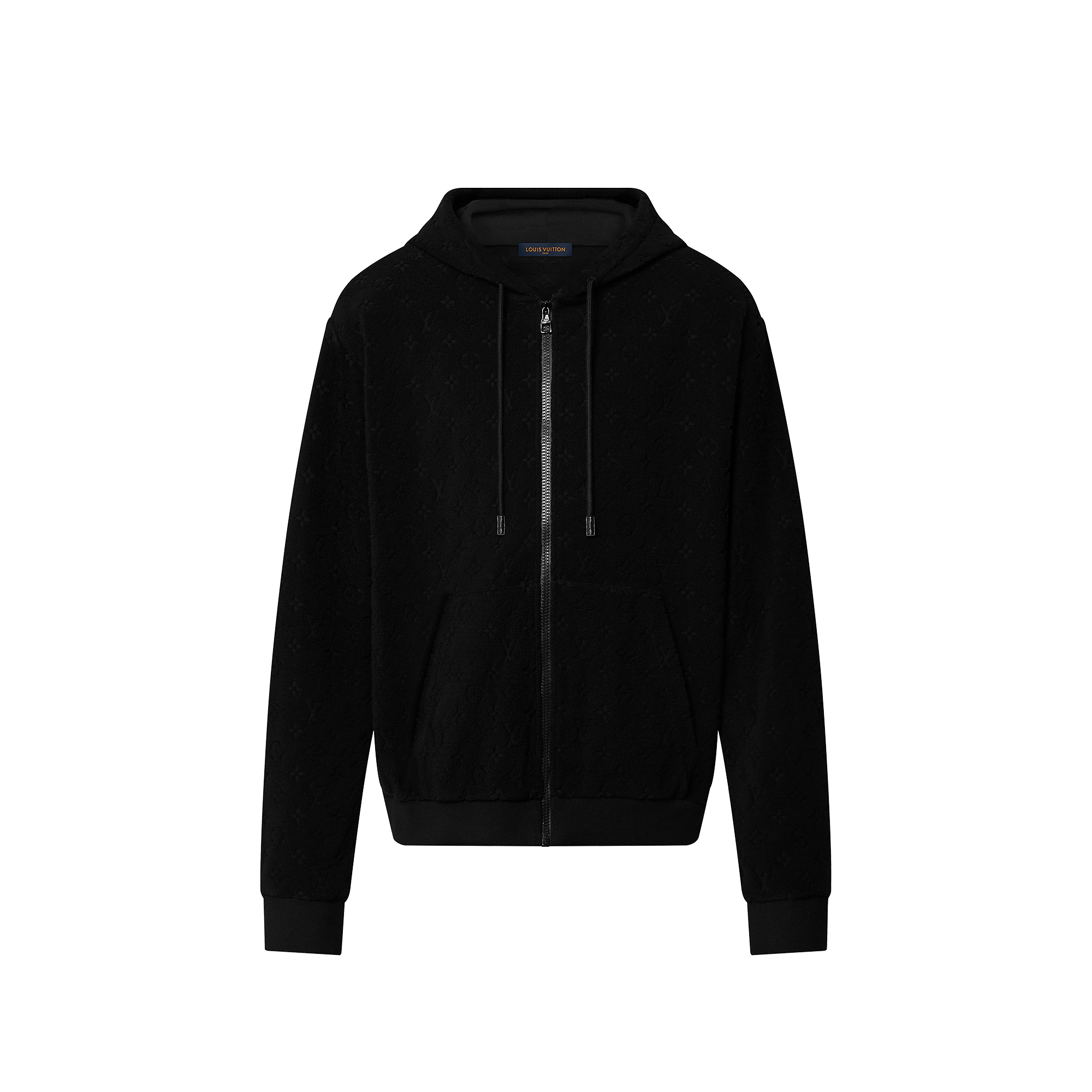 Monogram French Terry Zip-Through Hoodie