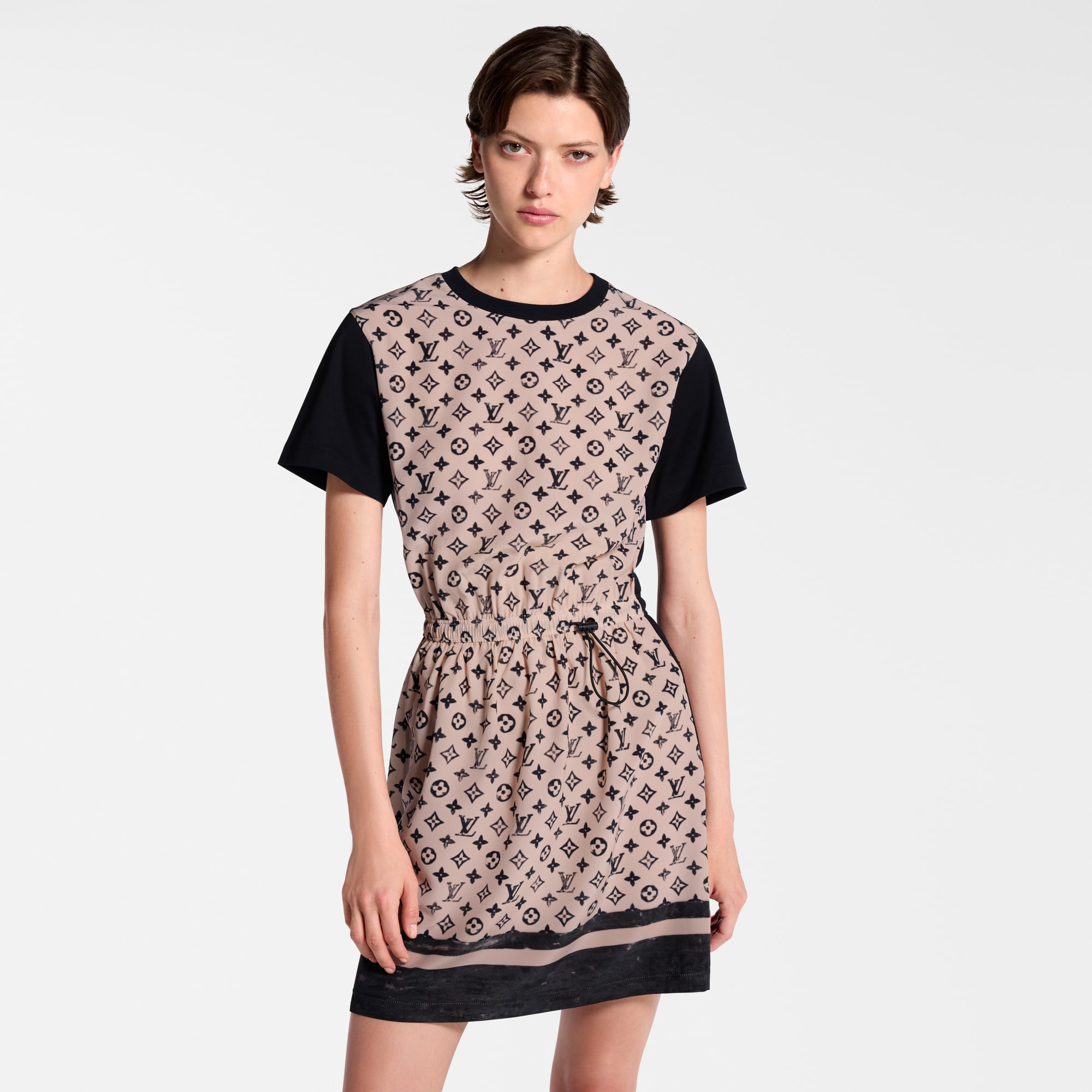  Ready-to-Wear Dresses Monogram Front Drawstring Dress | Louis Vuitton ® (Product zoom)