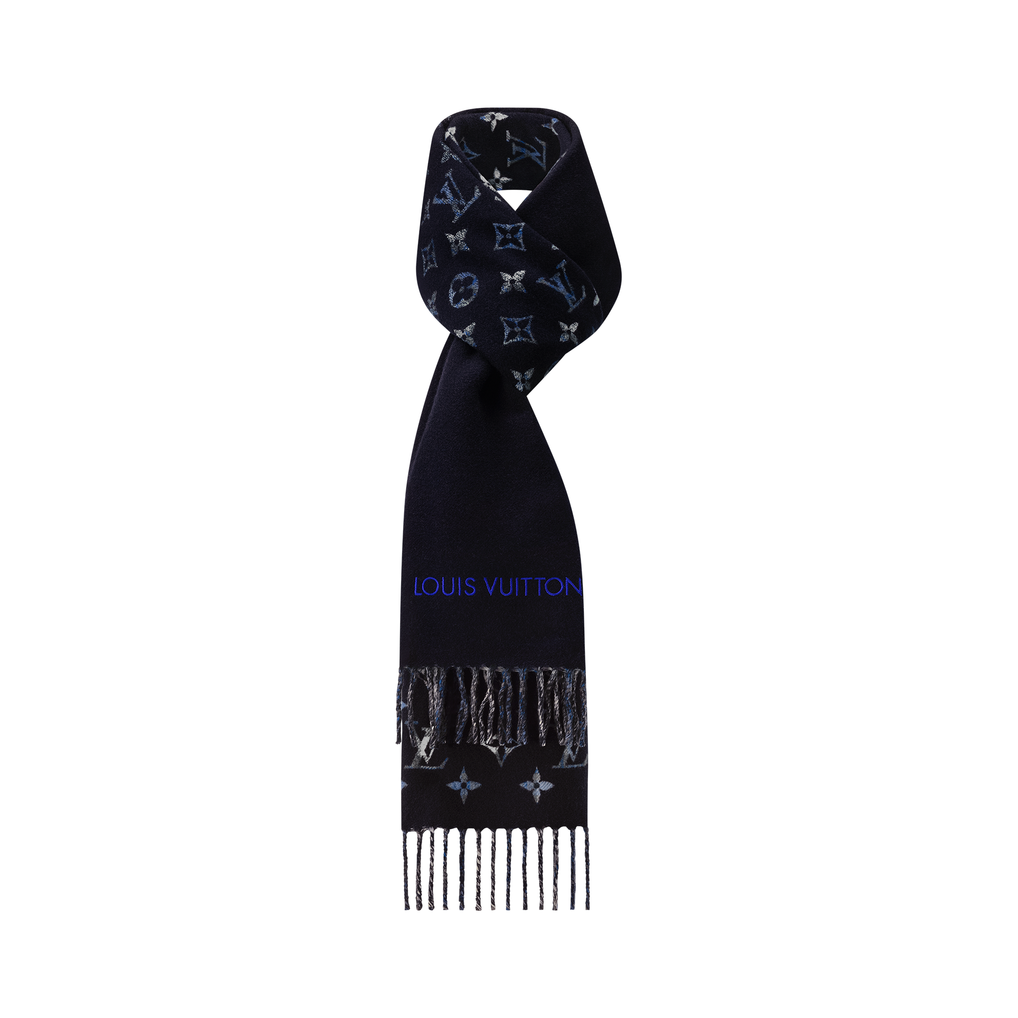 S00 Accessories Scarves Monogram Gradient Tartan City Scarf | Louis Vuitton ® (Product zoom)
