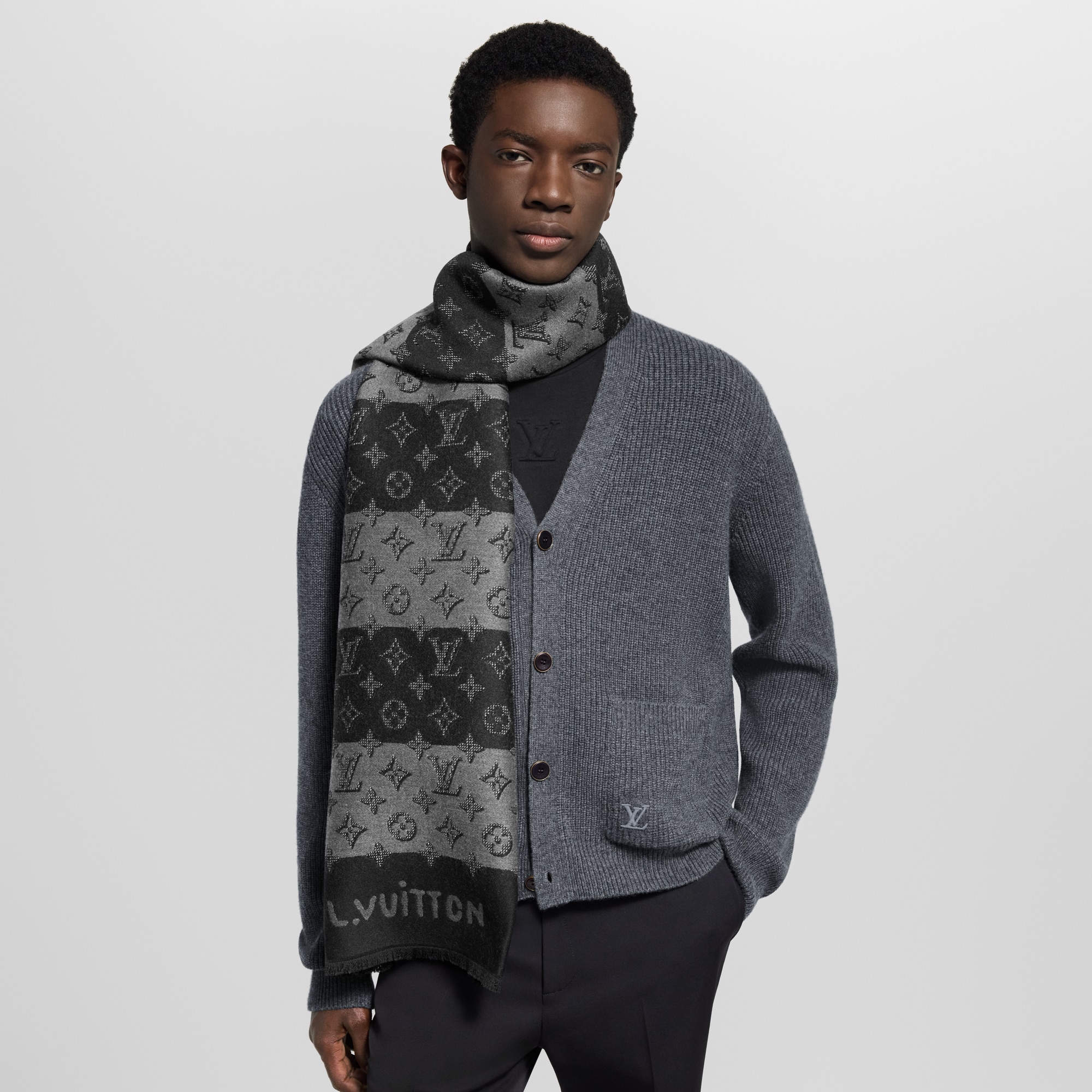 S00 Accessories Scarves Monogram Heritage Scarf | Louis Vuitton ® (Product zoom)