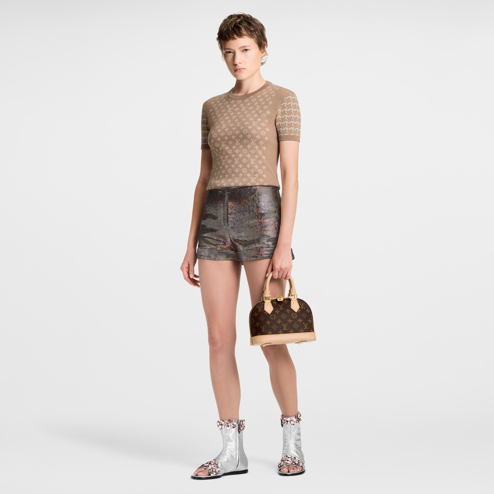  Ready-to-Wear Tops Monogram Honeycomb Knit Top | Louis Vuitton ® (Product zoom)