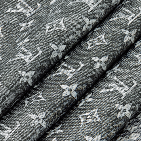 S00 Accessories Silk Squares and Bandeaus Monogram Infinity Denim Square 90 | Louis Vuitton ® (Product zoom)