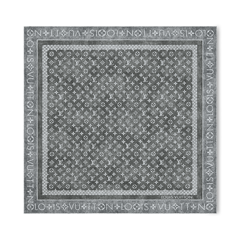 S00 Accessories Silk Squares and Bandeaus Monogram Infinity Denim Square 90 | Louis Vuitton ® (Product zoom)