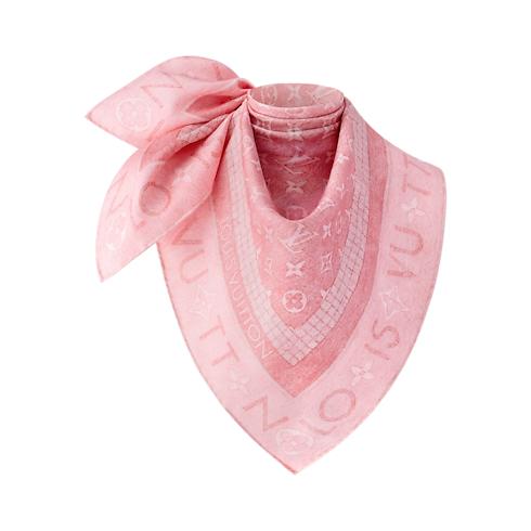 S00 Accessories Silk Squares and Bandeaus Monogram Infinity Denim Square 90 | Louis Vuitton ® (Product zoom)