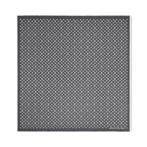 S00 Accessories Shawls and Stoles Monogram Jacquard Denim Shawl | Louis Vuitton ® (Product zoom)