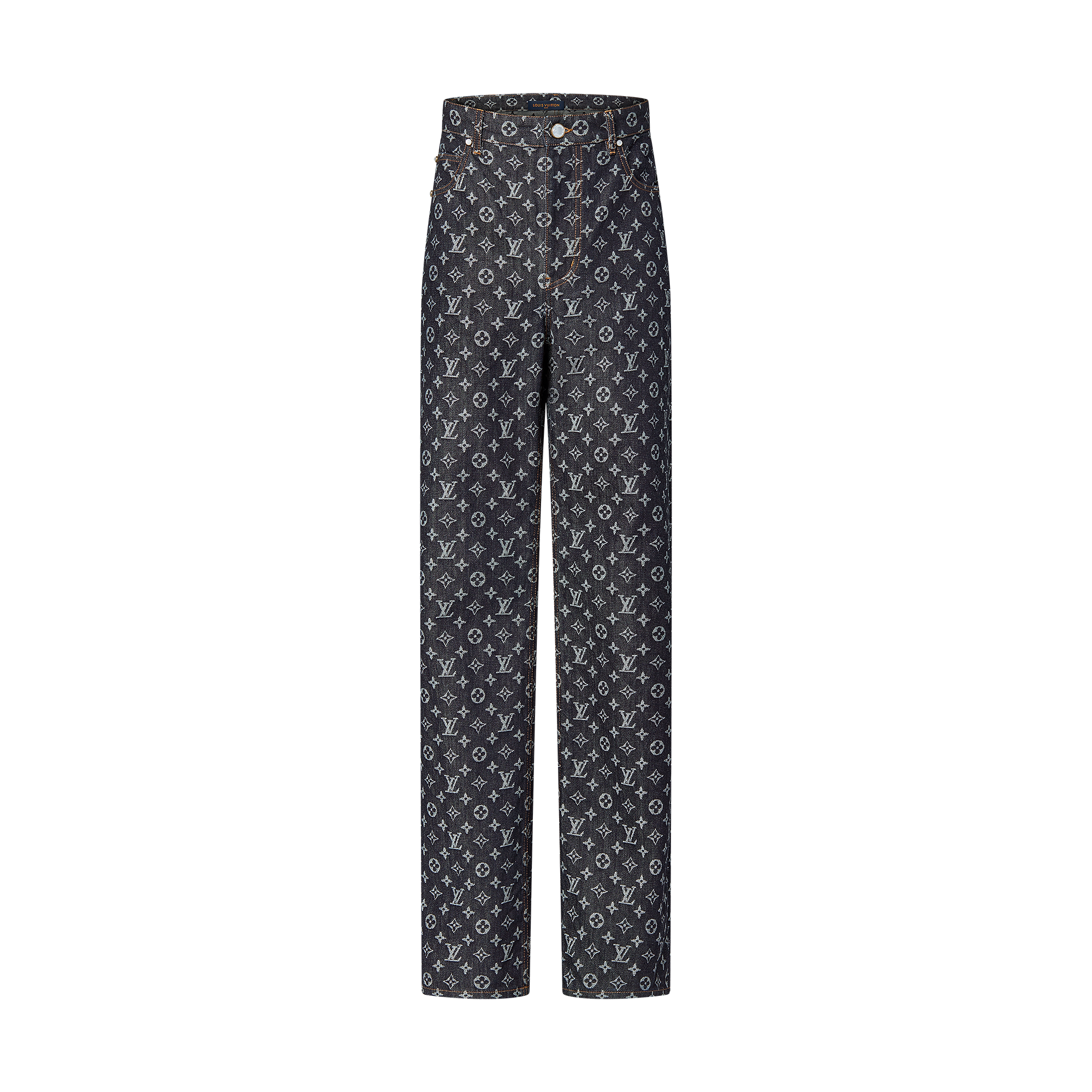 Monogram Jacquard Denim Skate Pants