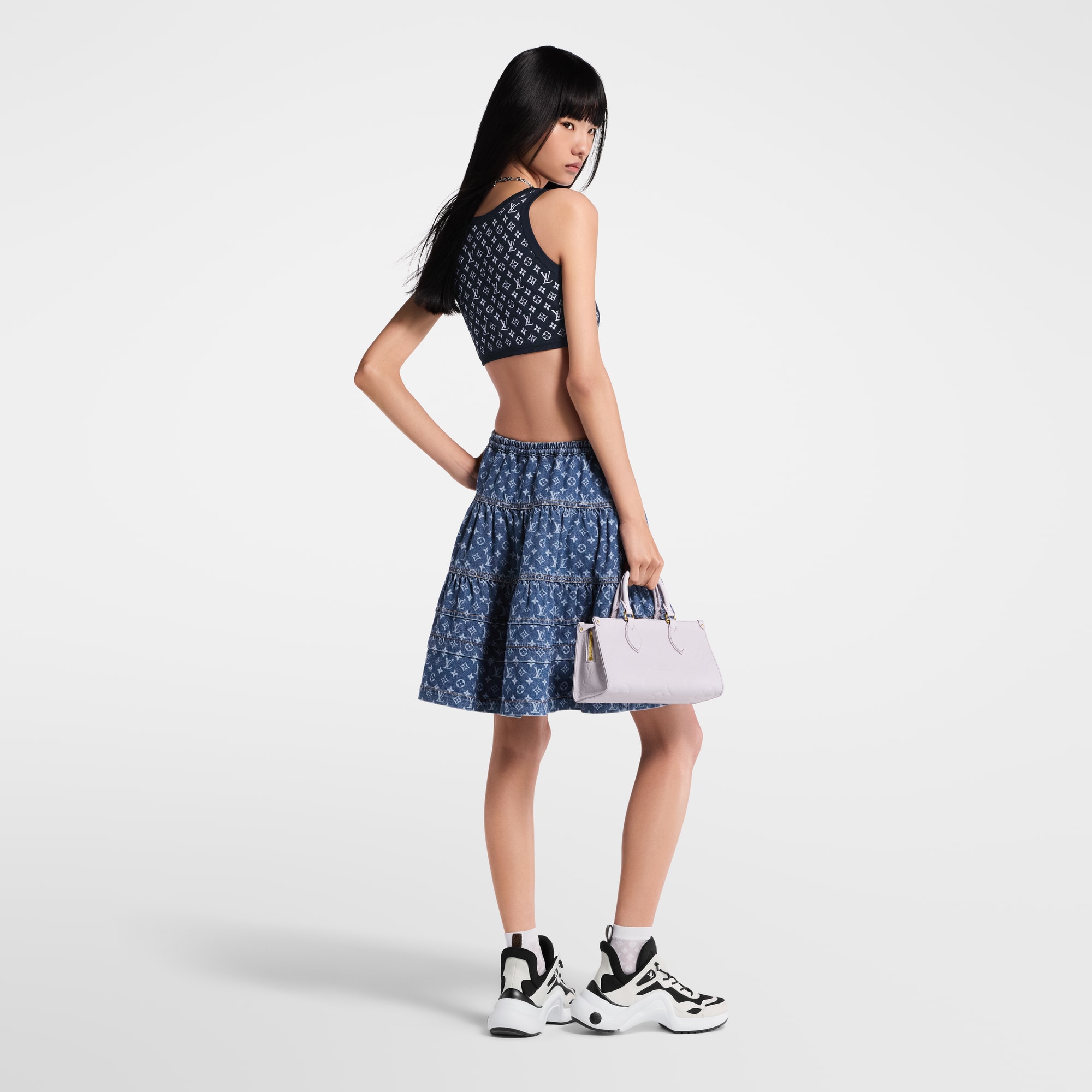  Ready-to-Wear Tops Monogram Jacquard Knit Crop Top | Louis Vuitton ® (Product zoom)