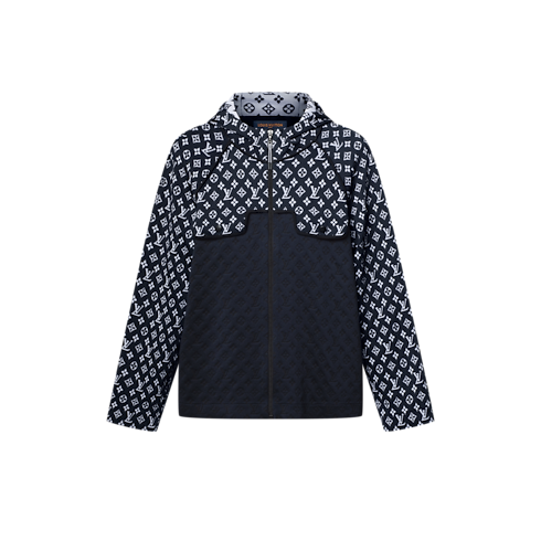 Ready-to-Wear Knitwear Monogram Jacquard Knit Hoodie | Louis Vuitton ® (Product zoom)