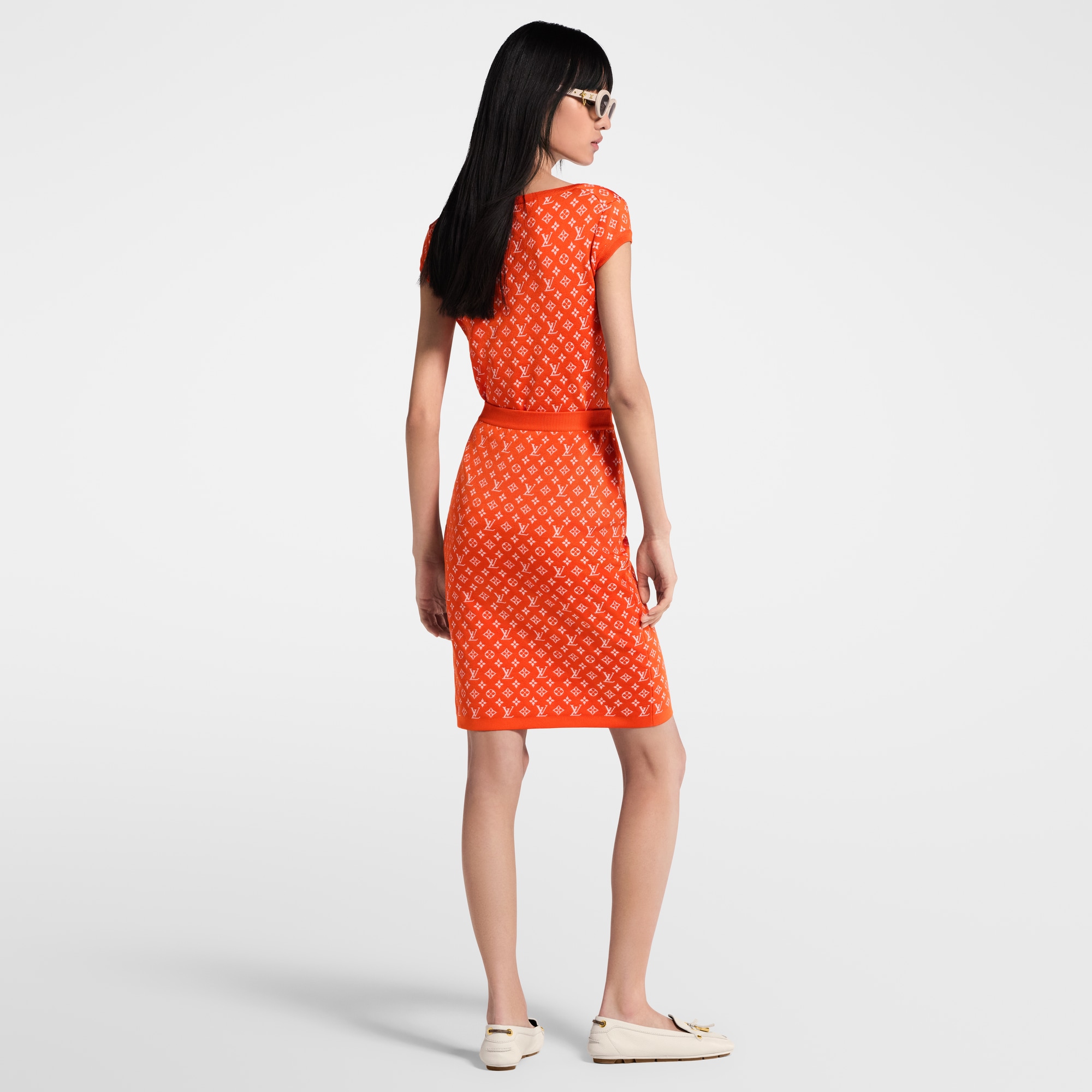  Ready-to-Wear Knitwear Monogram Jacquard Knit Skirt | Louis Vuitton ® (Product zoom)