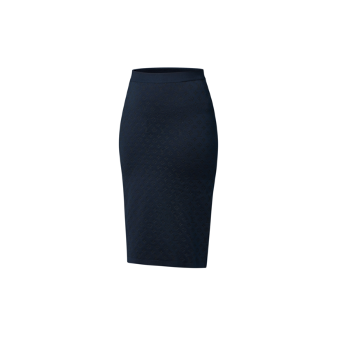 Ready-to-Wear Knitwear Monogram Jacquard Knit Skirt | Louis Vuitton ® (Product zoom)