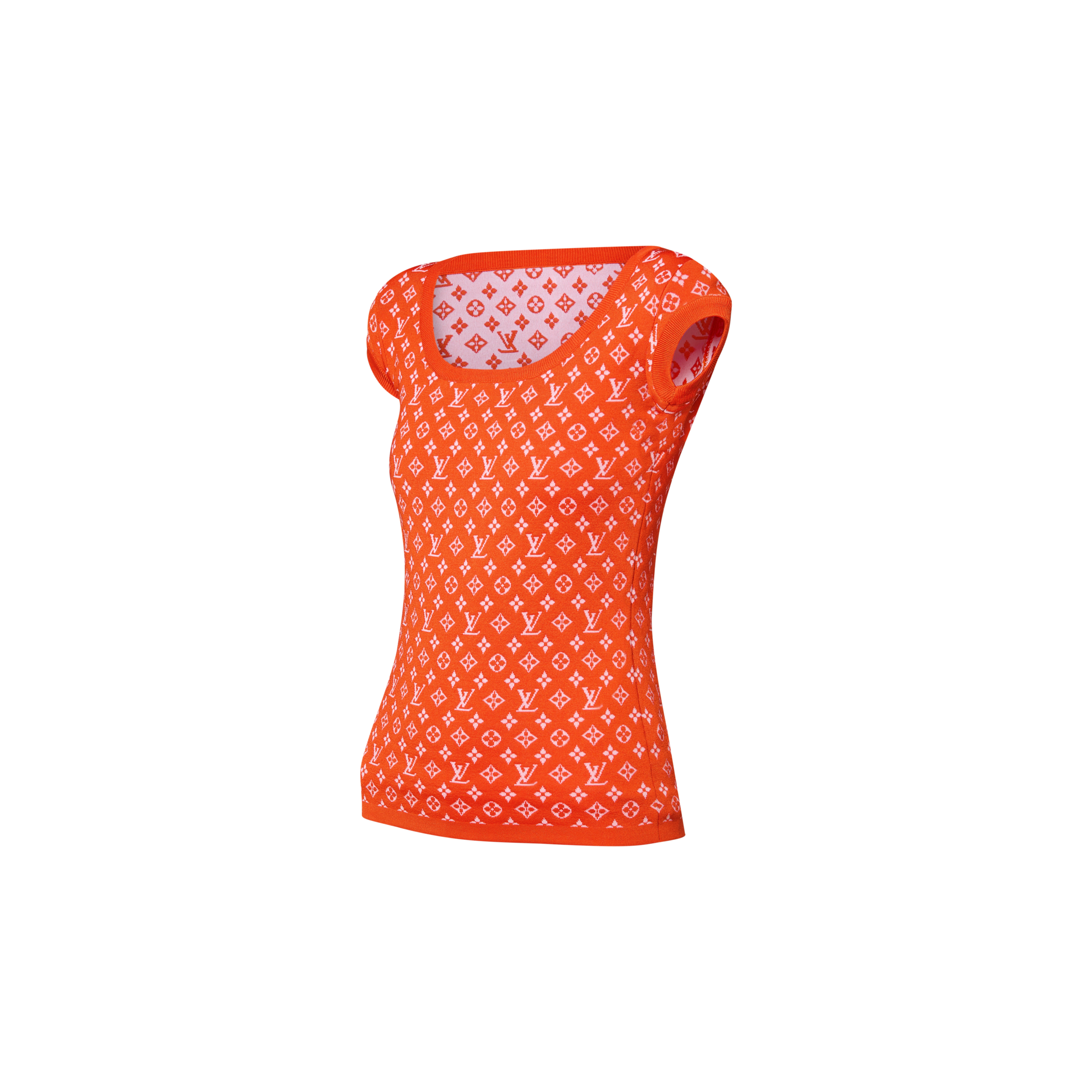  Ready-to-Wear Tops Monogram Jacquard Knit Top | Louis Vuitton ® (Product zoom)