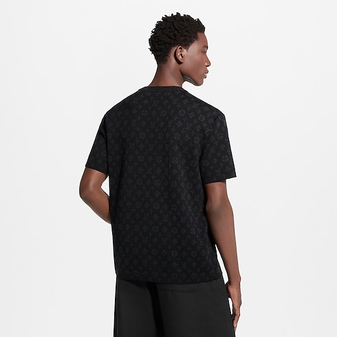 Ready-to-Wear All Ready-to-Wear Monogram Jacquard Short-Sleeved Crewneck | Louis Vuitton ® (Product zoom)