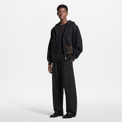 Ready-to-Wear All Ready-to-Wear Monogram Jacquard Short-Sleeved Crewneck | Louis Vuitton ® (Product zoom)