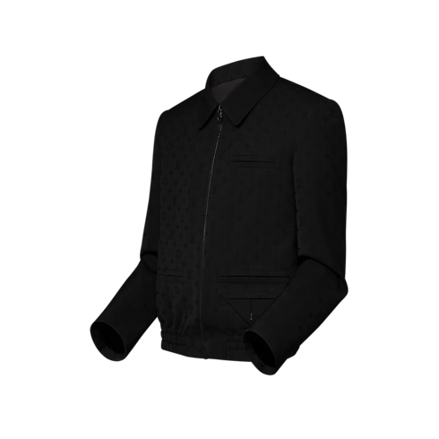 Ready-to-Wear Coats and Outerwear Monogram Jacquard Wool Jet Pocket Blouson | Louis Vuitton ® (Product zoom)