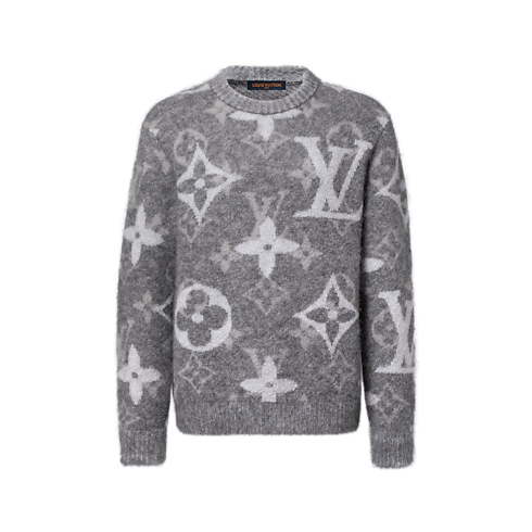 Monogram Long-Sleeved Crewneck Front View