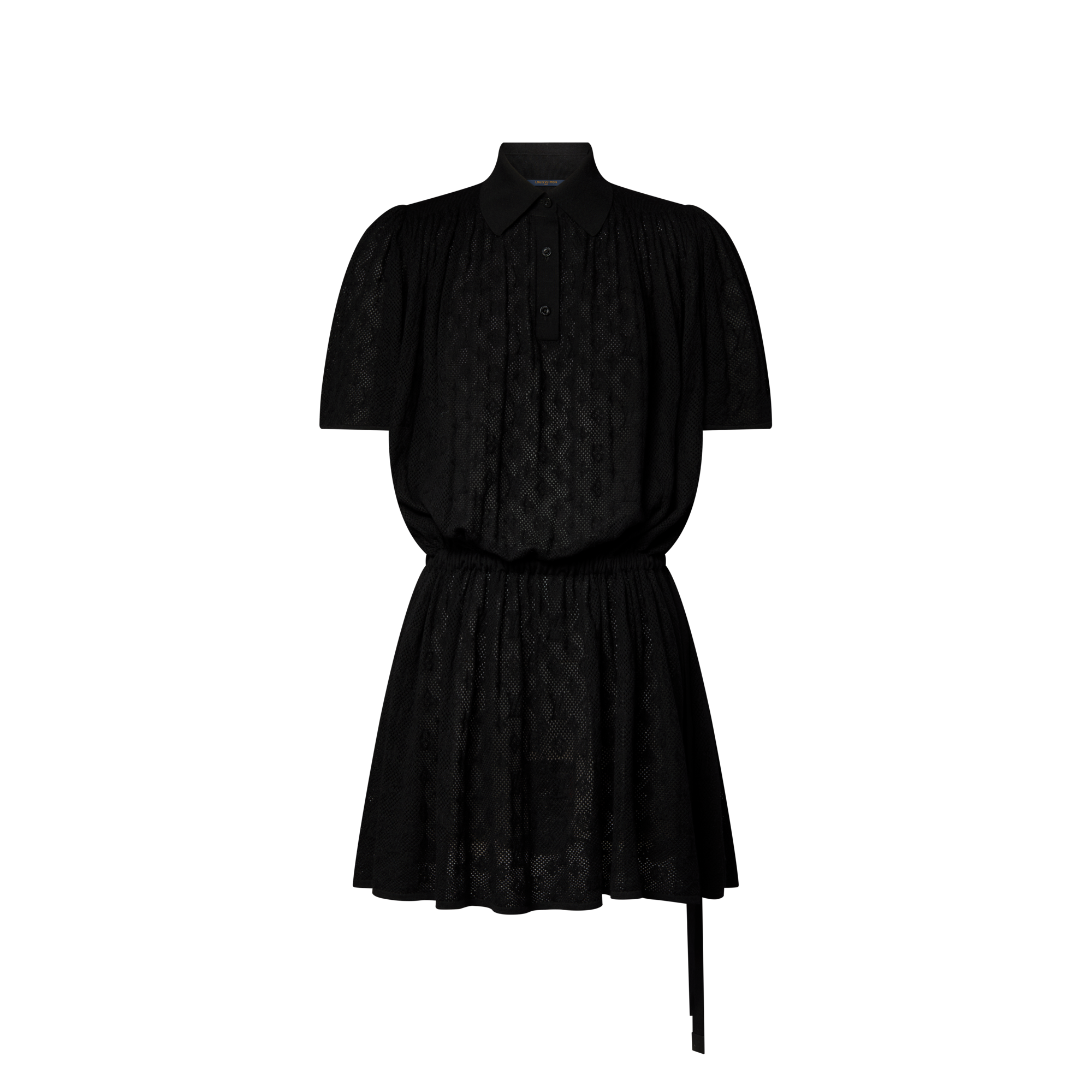 LOUIS VUITTON Monogram Mesh Dress Black. Size XL
