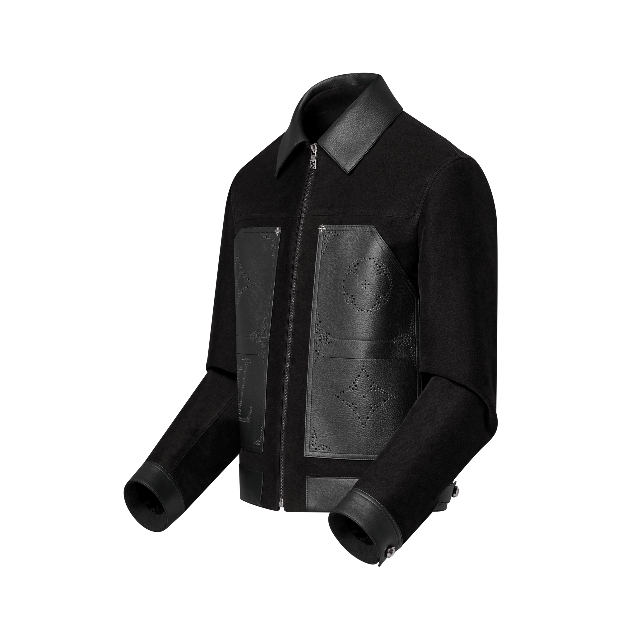  Ready-to-Wear Coats and Outerwear Monogram Mix Leather Workwear Blouson | Louis Vuitton ® (Product zoom)