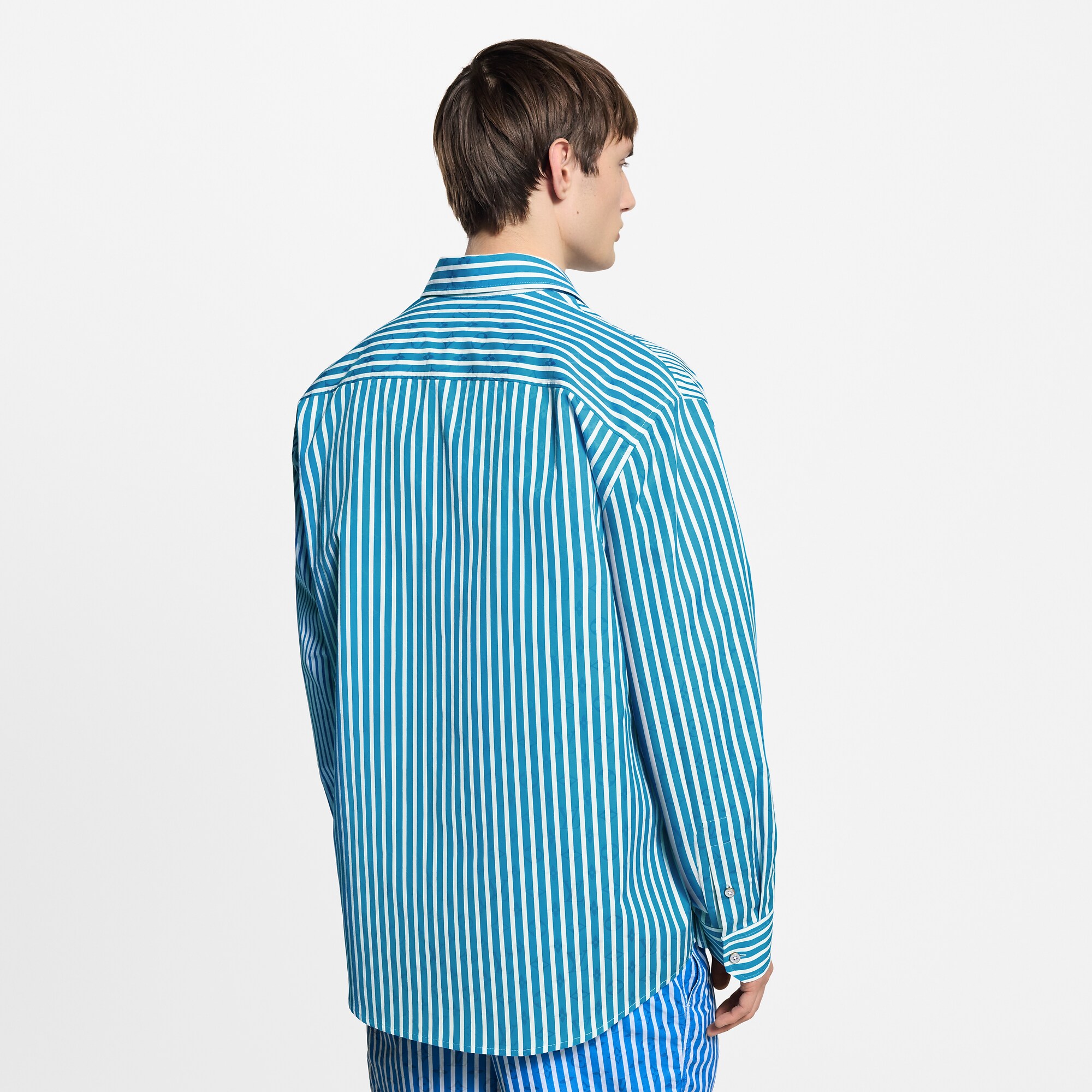 Monogram Patchwork Striped Shirt