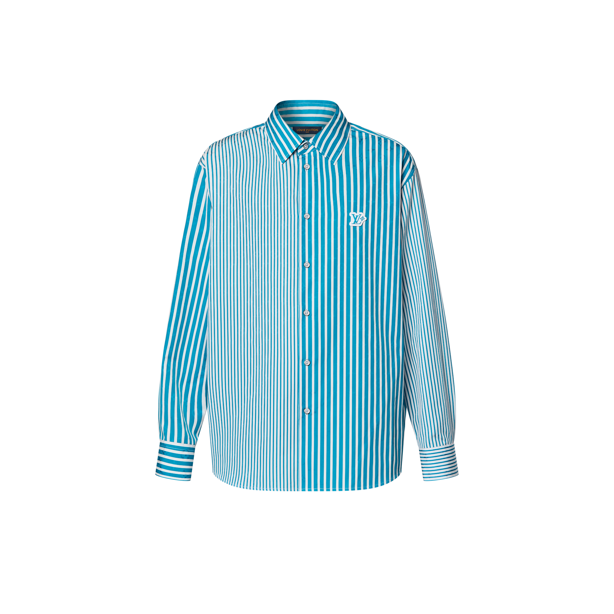 Monogram Patchwork Striped Shirt