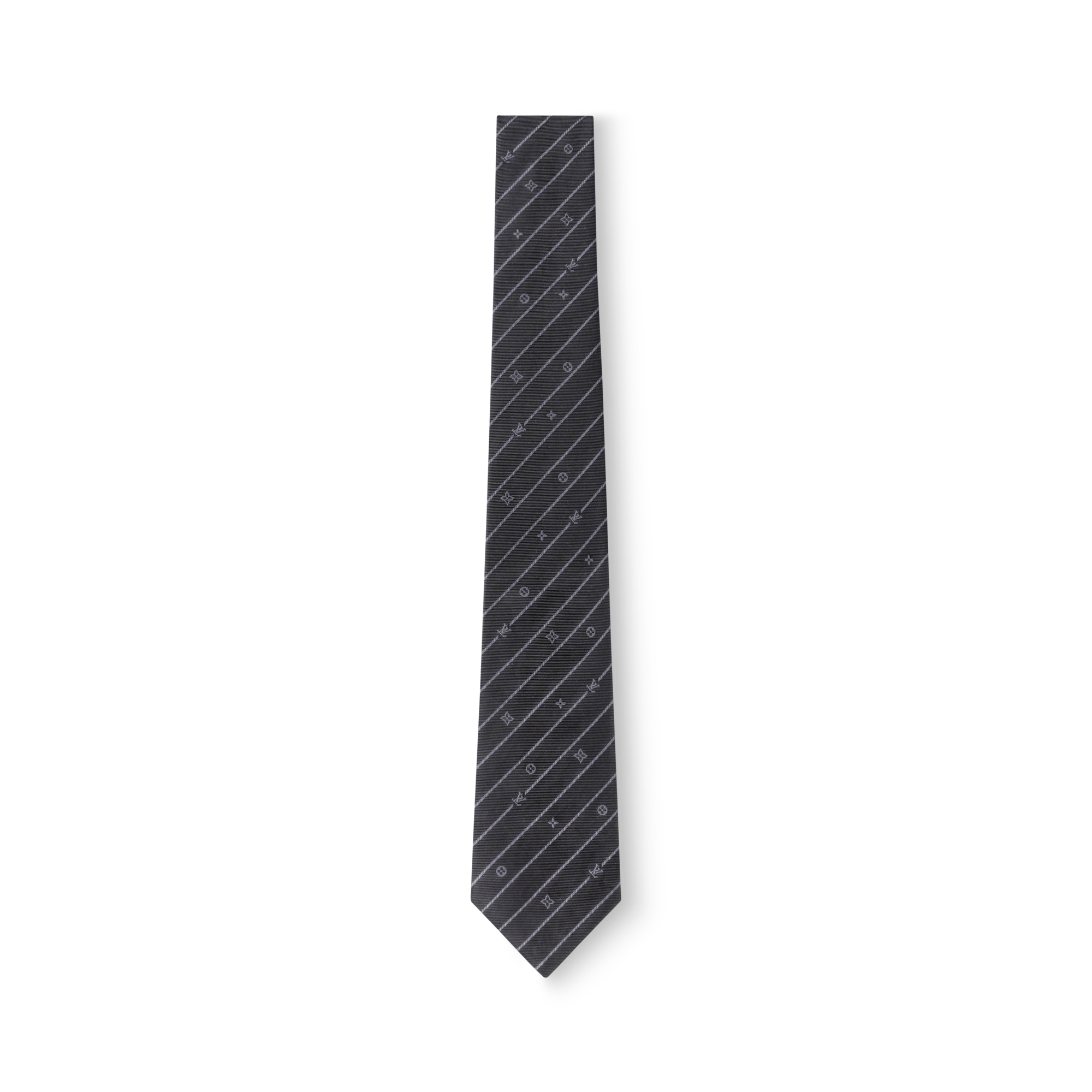 S00 Accessories Ties and Pocket Squares Monogram Pinstripes Tie | Louis Vuitton ® (Product zoom)