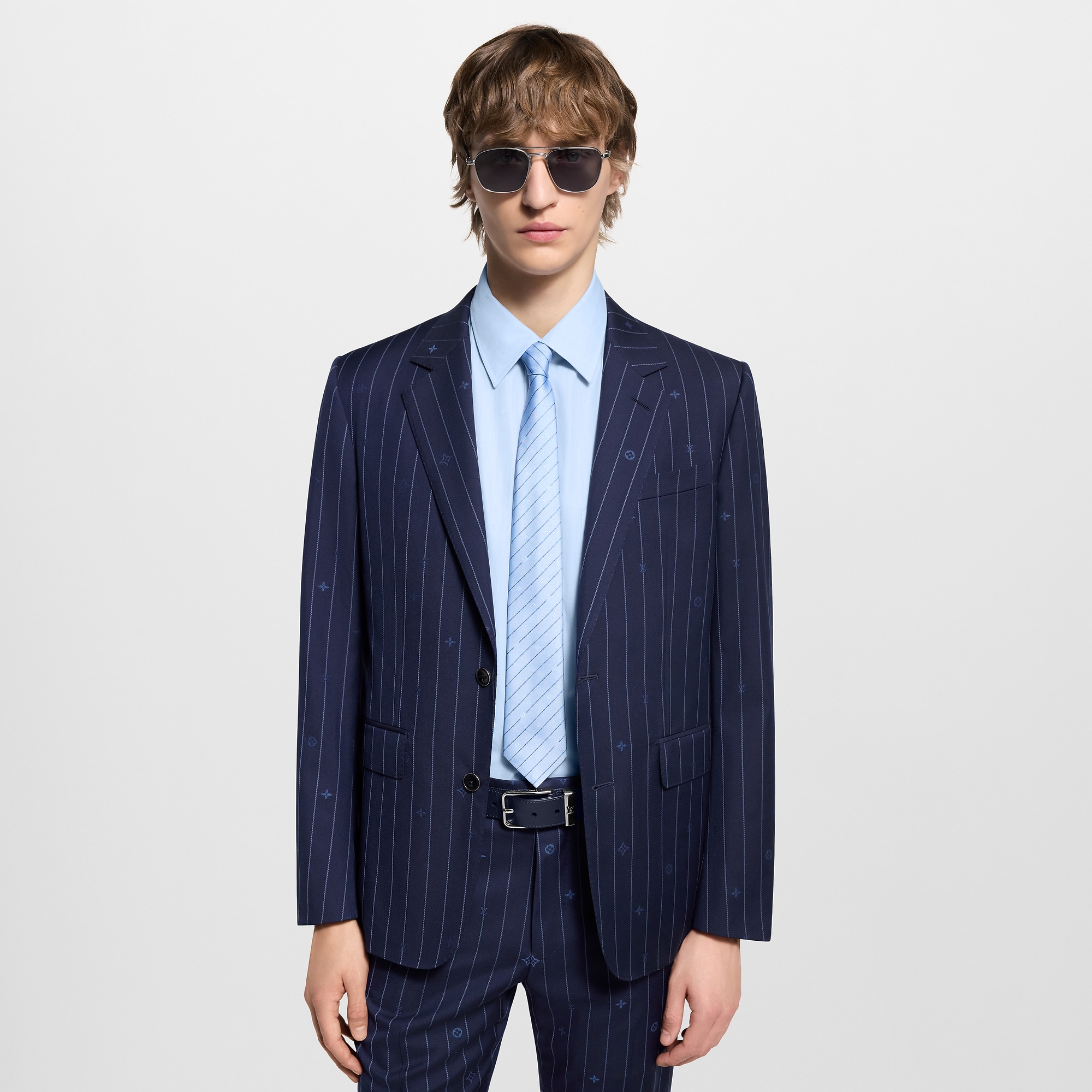 Monogram Pinstripes Tie