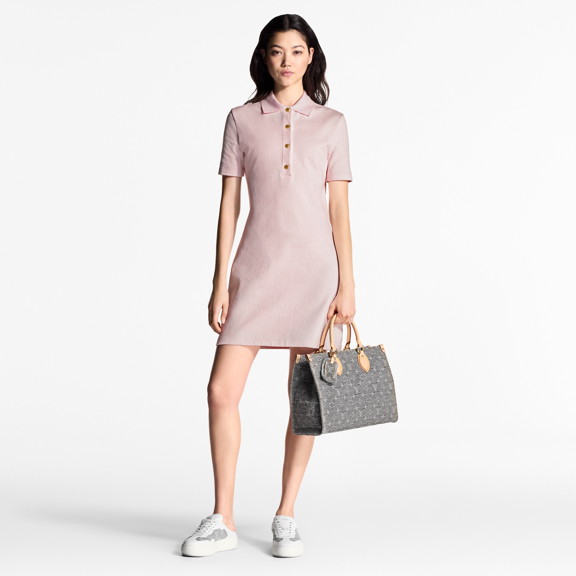  Ready-to-Wear Dresses Monogram Piqué Polo Dress  | Louis Vuitton ® (Product zoom)