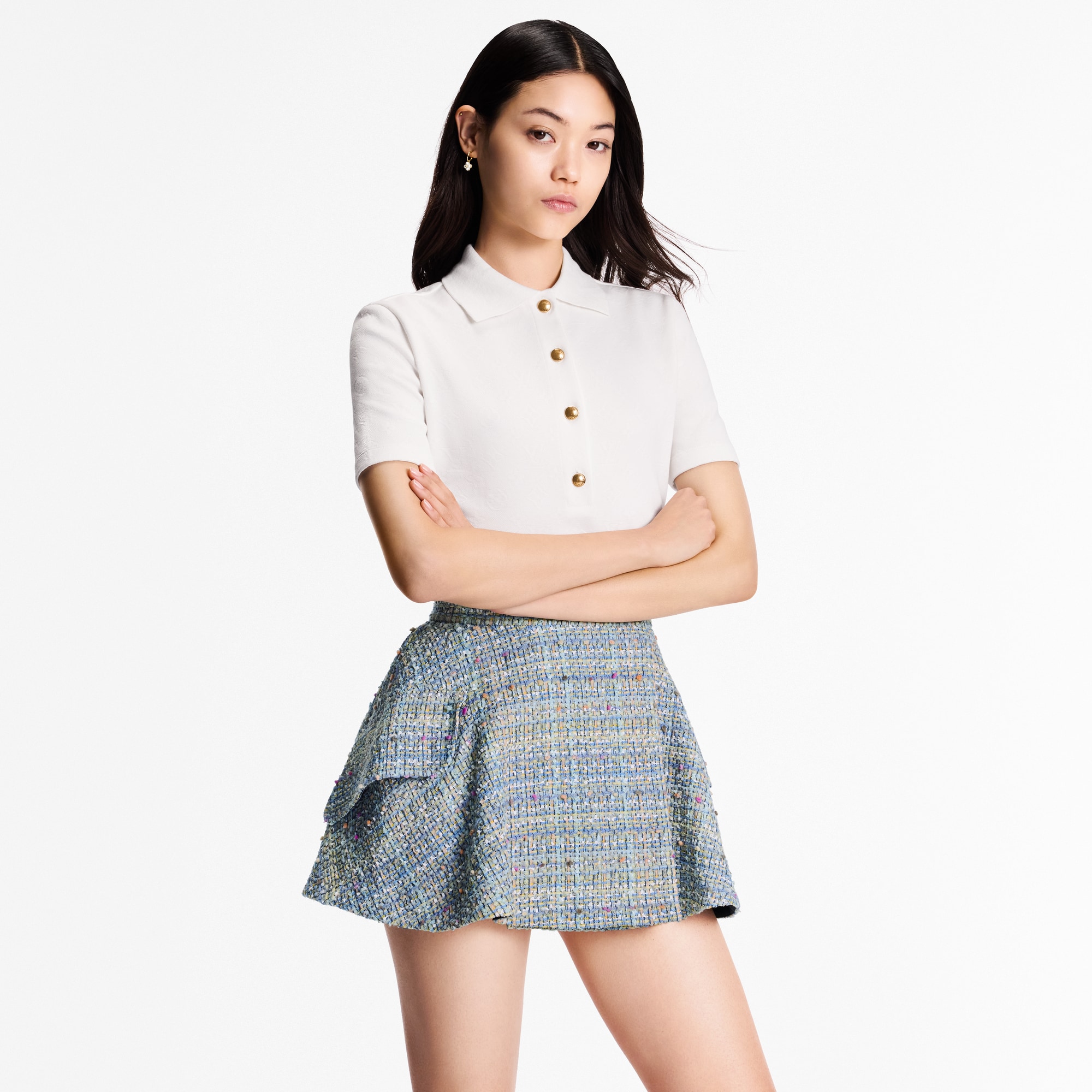  Ready-to-Wear Tops Monogram Piqué Polo Top | Louis Vuitton ® (Product zoom)