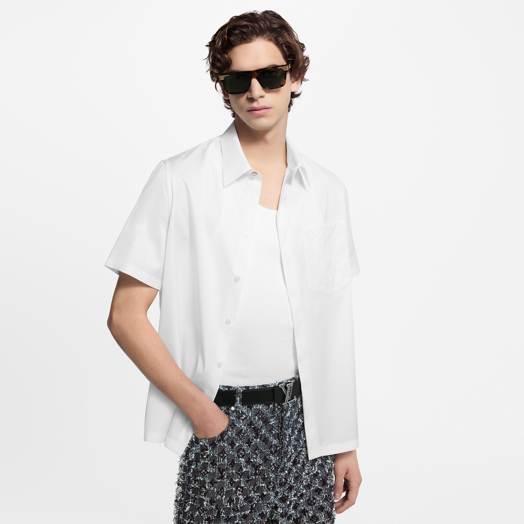 Monogram Pocket Short-Sleeved Shirt
