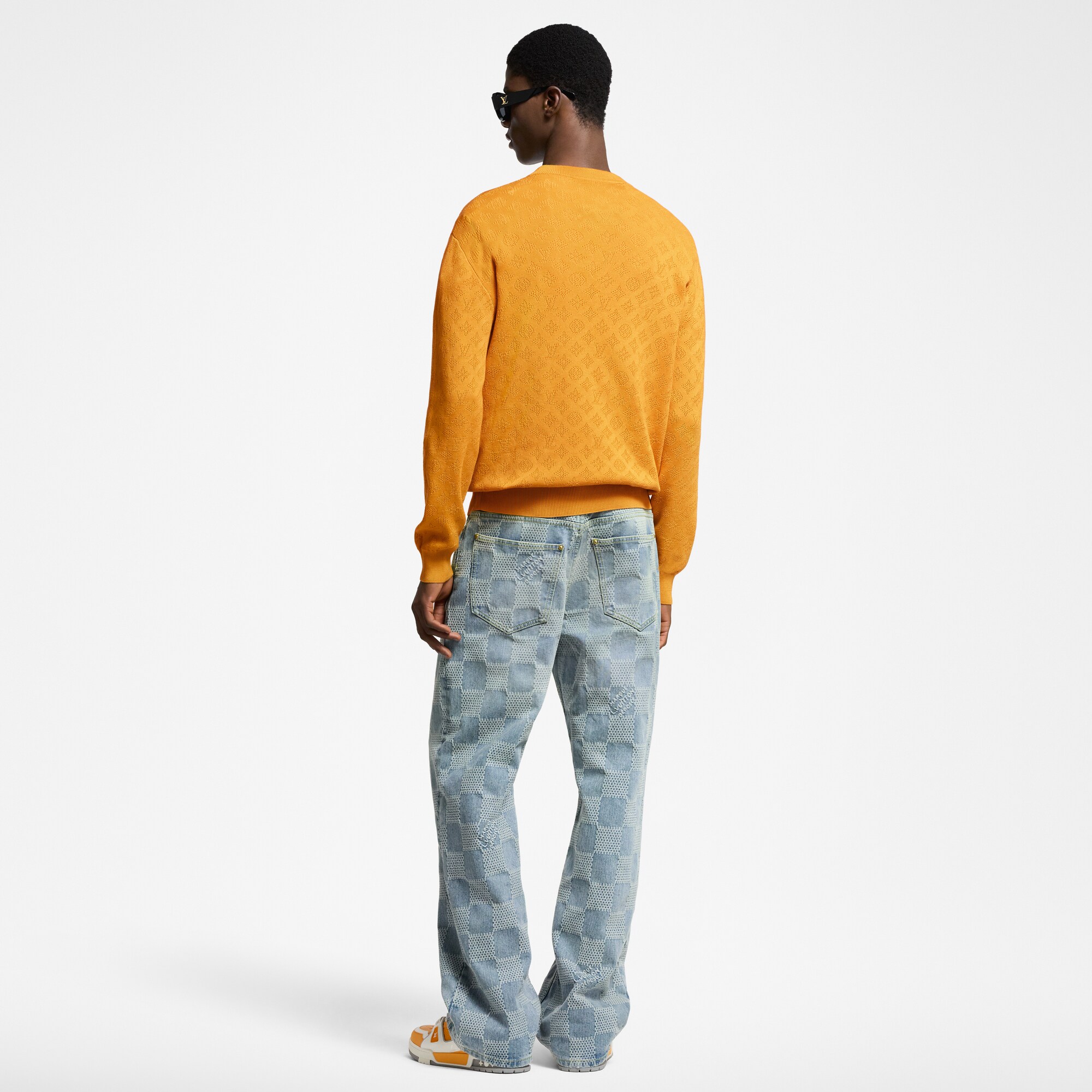  Ready-to-Wear All Ready-to-Wear Monogram Pointelle Cotton Pullover | Louis Vuitton ® (Product zoom)