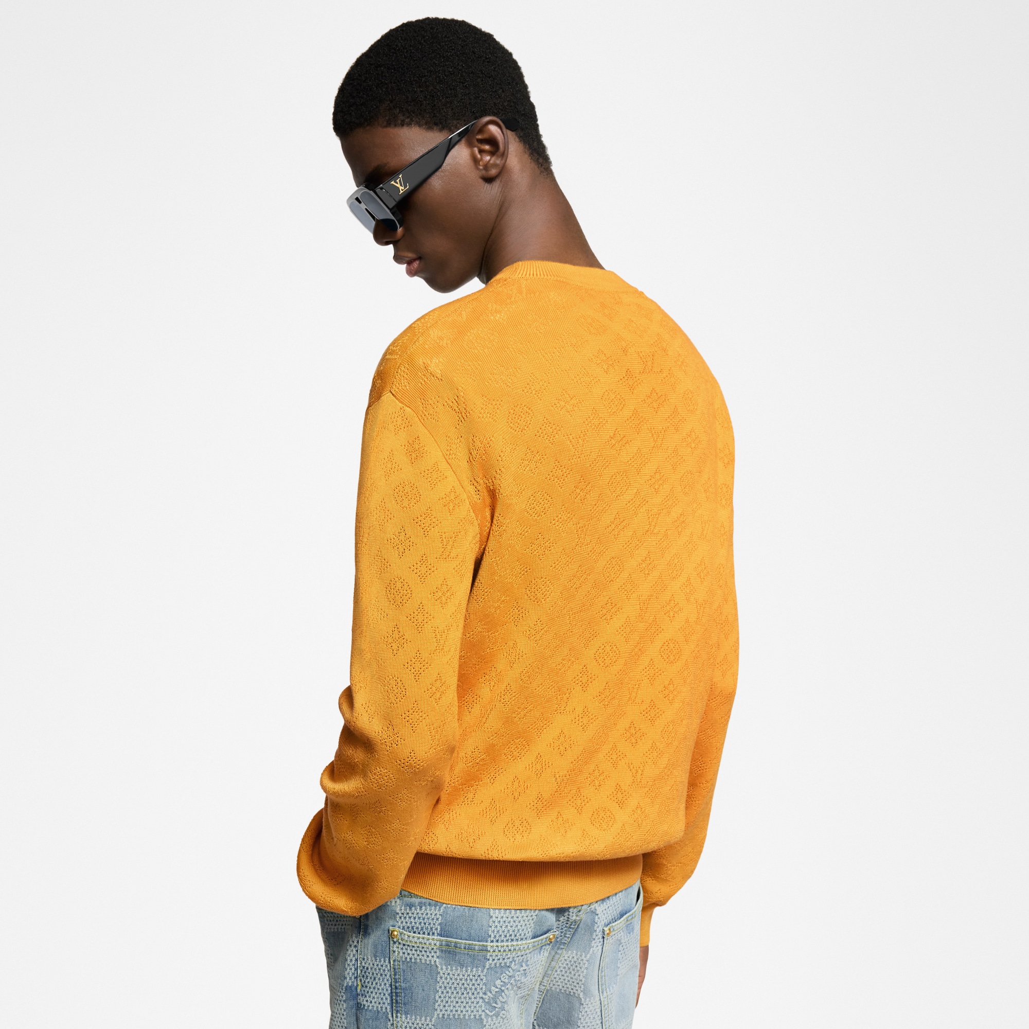  Ready-to-Wear All Ready-to-Wear Monogram Pointelle Cotton Pullover | Louis Vuitton ® (Product zoom)