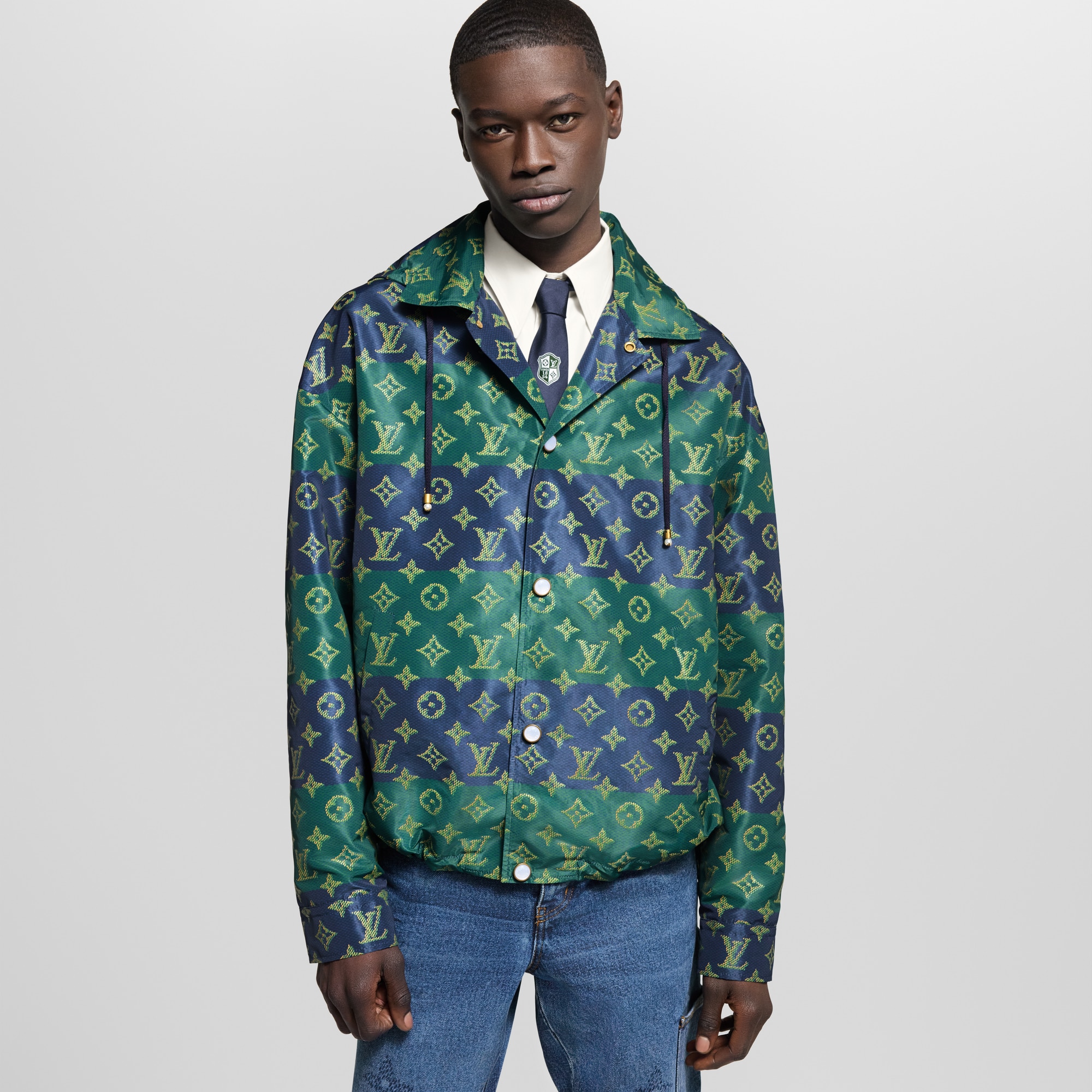  Ready-to-Wear Coats and Outerwear Monogram Printed Coach Jacket | Louis Vuitton ® (Product zoom)