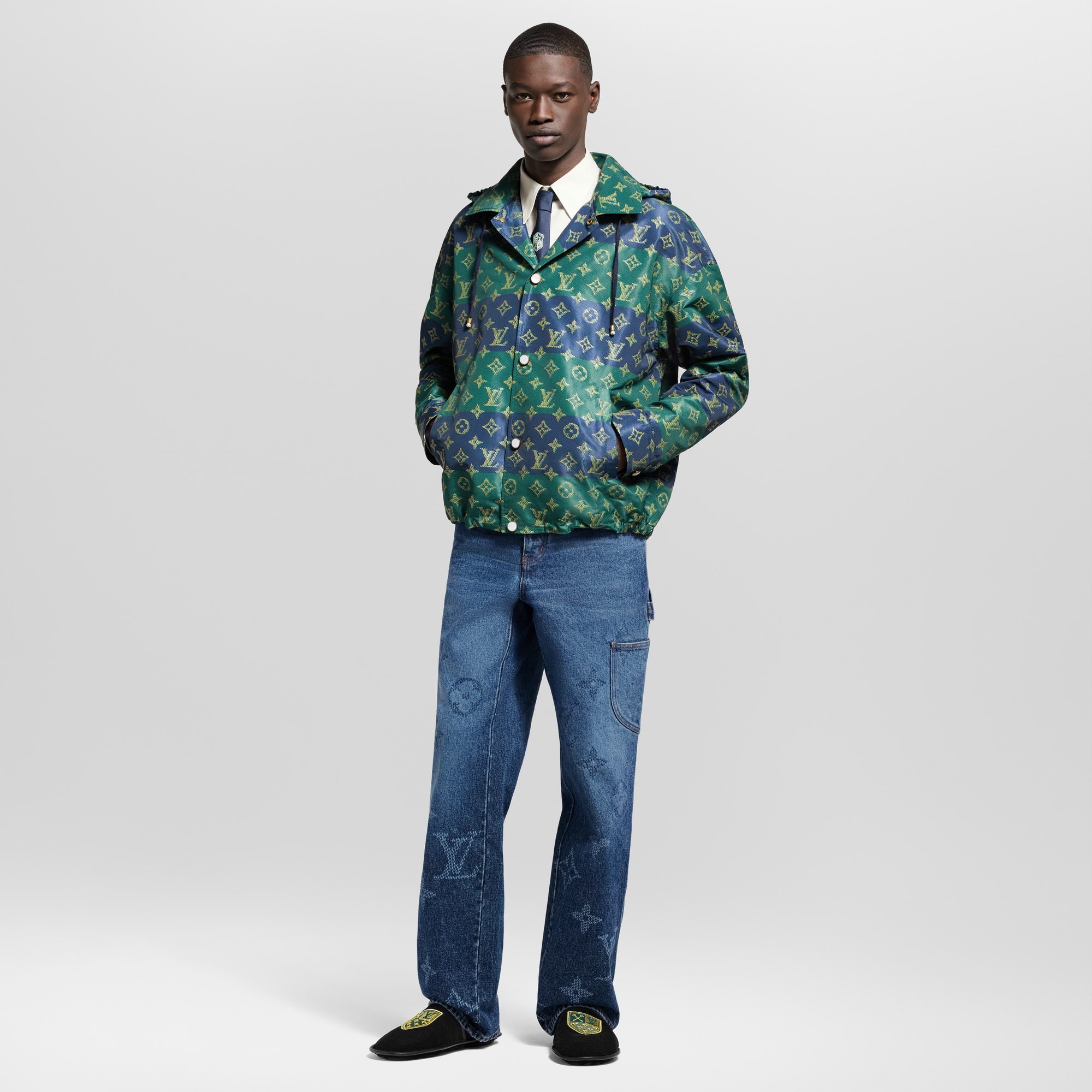  Ready-to-Wear Coats and Outerwear Monogram Printed Coach Jacket | Louis Vuitton ® (Product zoom)