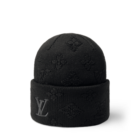 Monogram Reporter Beanie Side View
