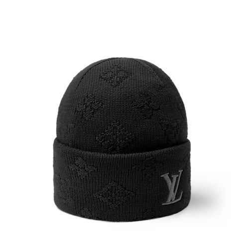Monogram Reporter Beanie Front View