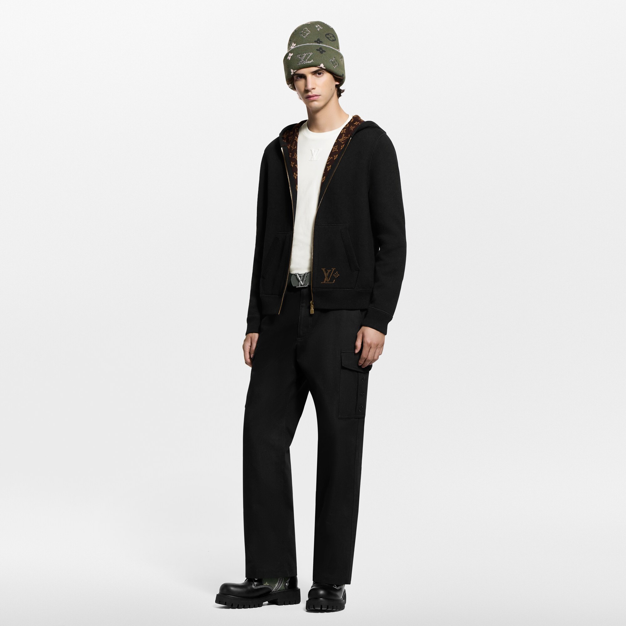  Ready-to-Wear All Ready-to-Wear Monogram Reversible Double Face Hooded Blouson | Louis Vuitton ® (Product zoom)