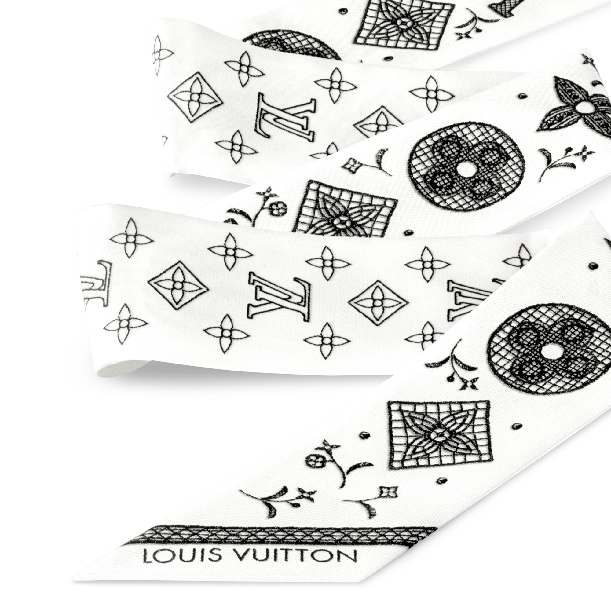 S00 Accessories Silk Squares and Bandeaus  Monogram Romance BB Bandeau | Louis Vuitton ® (Product zoom)