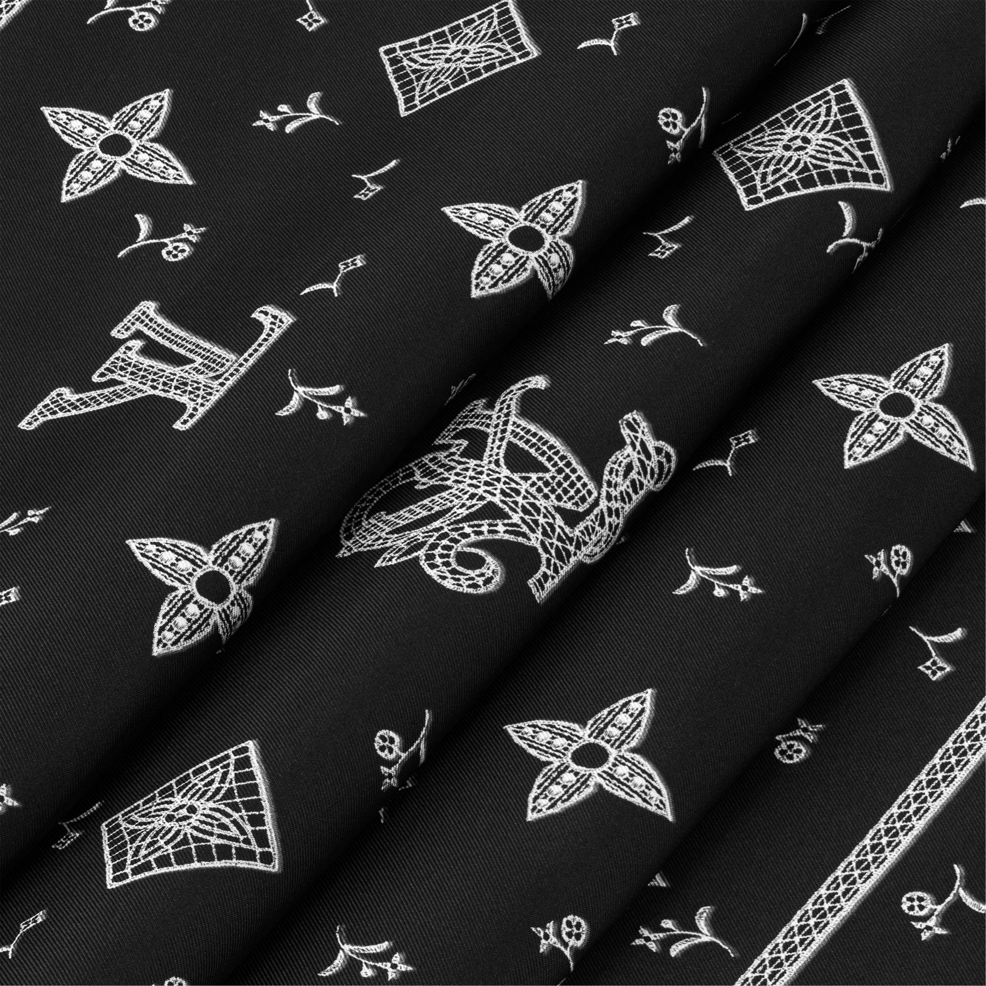 S00 Accessories Silk Squares and Bandeaus  Monogram Romance Square 70 | Louis Vuitton ® (Product zoom)