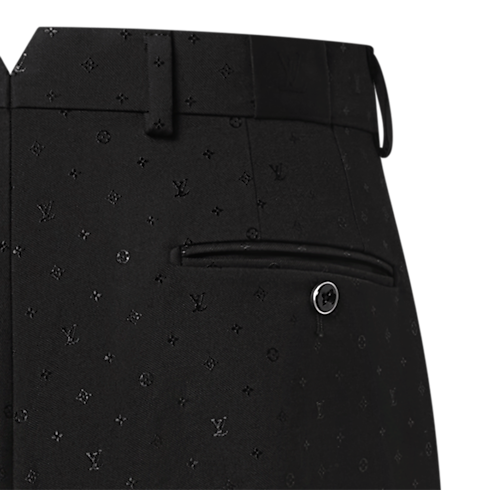 New In Men } Monogram Satin Cigarette Pants | Louis Vuitton ® (Product zoom)