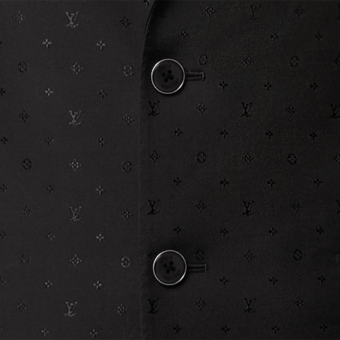 Ready-to-Wear All Ready-to-Wear Monogram Satin Single-Breasted Pont Neuf Jacket | Louis Vuitton ® (Product zoom)