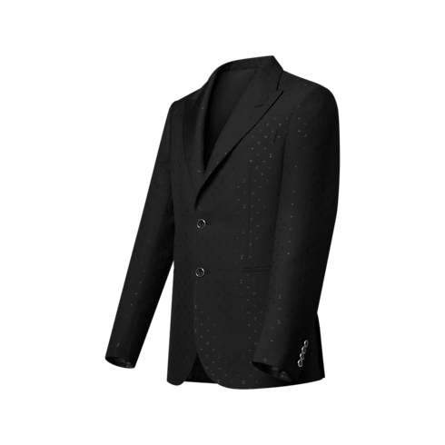 Ready-to-Wear All Ready-to-Wear Monogram Satin Single-Breasted Pont Neuf Jacket | Louis Vuitton ® (Product zoom)