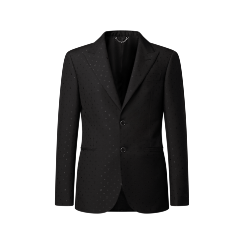 Ready-to-Wear All Ready-to-Wear Monogram Satin Single-Breasted Pont Neuf Jacket | Louis Vuitton ® (Product zoom)