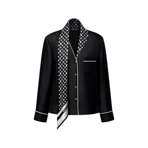 Ready-to-Wear Tops Monogram Scarf Pajama Top | Louis Vuitton ® (Product zoom)