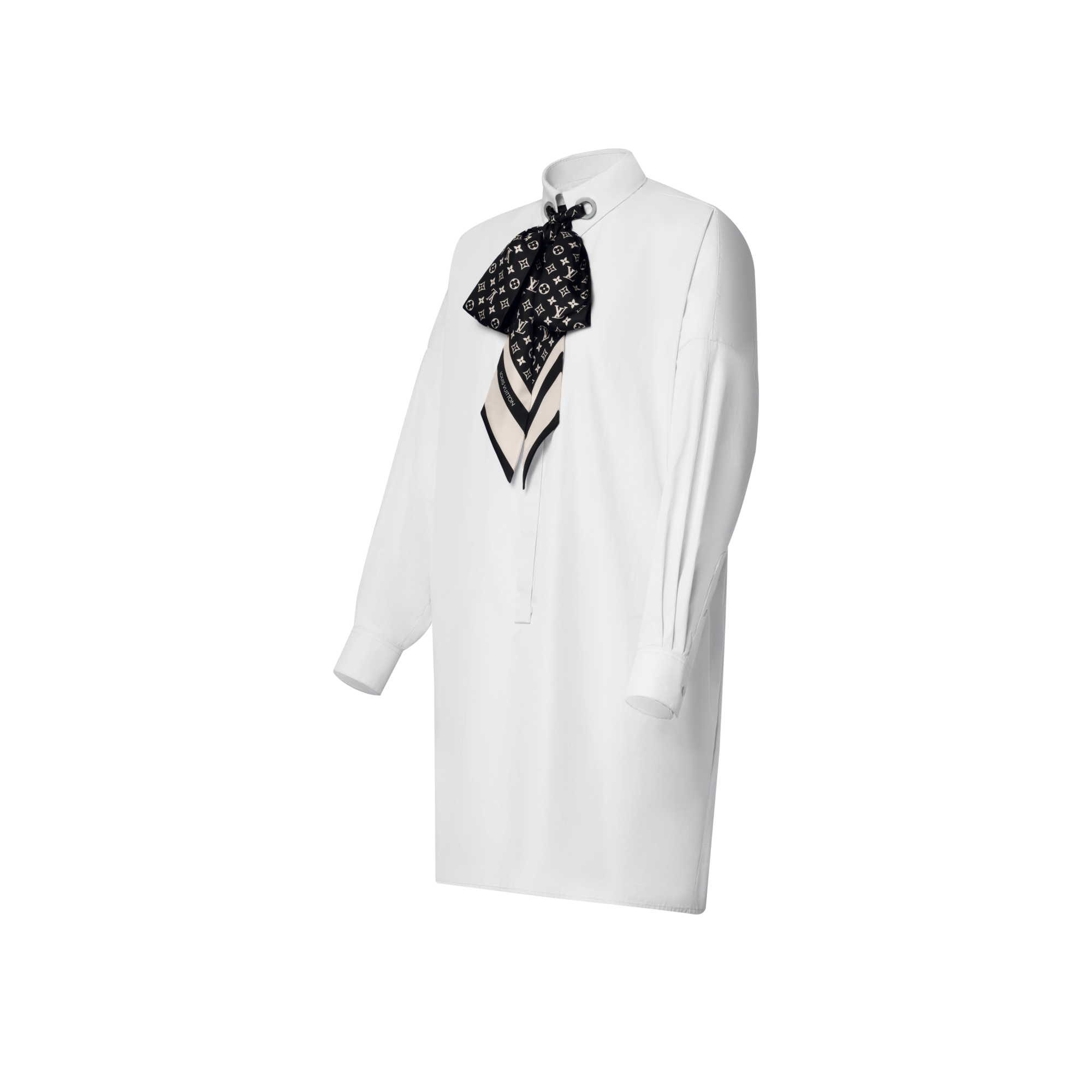  Ready-to-Wear Dresses Monogram Scarf Shirt Dress | Louis Vuitton ® (Product zoom)