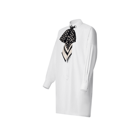 Ready-to-Wear Dresses Monogram Scarf Shirt Dress | Louis Vuitton ® (Product zoom)